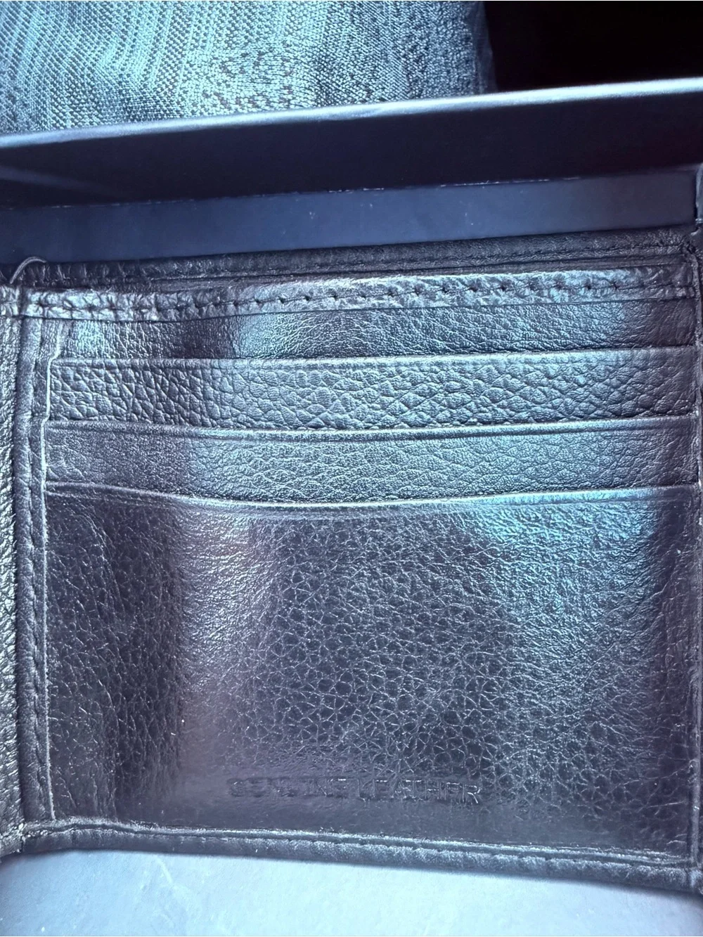 LA Dodgers Genuine Merchandise Black Embossed LA Leather Card Holder #LA